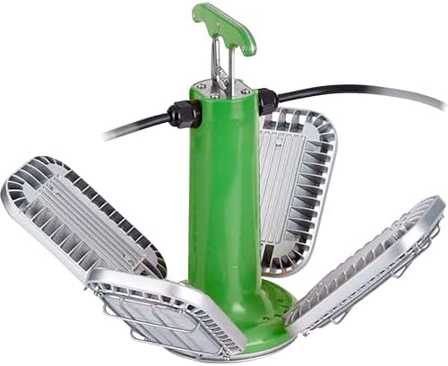 PowerSmith PTLK516-130 16,000 Lumen Temporary LED Work Light with 4 PIVOTING Panels, Quick-Mount Metal Hook, and 10 ft Power Cord-6 Unit Linkable - Image 7