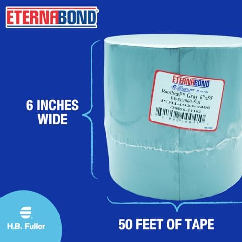 EternaBond RoofSeal Gray 6" x50' MicroSealant UV Stable RV Roof Seal Repair Tape | 35 mil Total Thickness - EB-RG060-50R - One-Step Durable, Waterproof and Airtight Sealant - Image 5
