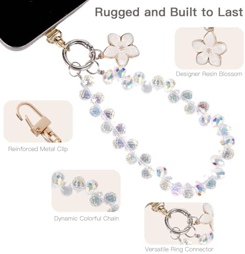 Long Pond Designer Cell Phone Wrist Strap, Anti-Lost Lanyard Wristlet Charm for iPhone 17 Pro Max&Most Cellphones, Detachable Bracelet - Image 3