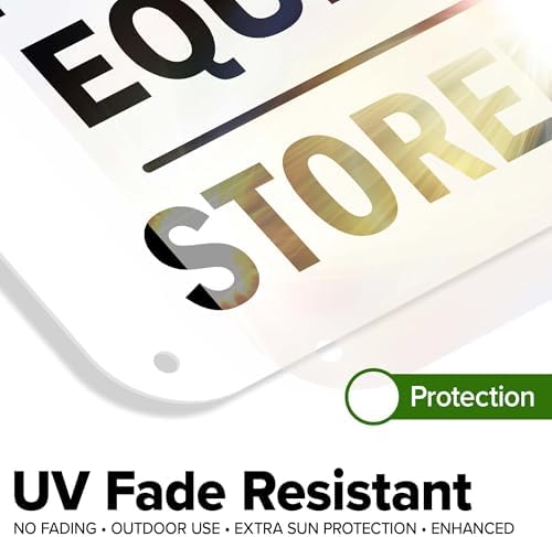 Personal Protective Equipment Stored Here Sign, 12x18 Inches, 55 mil thick HDPS (high density polystyrene), Made in USA by My Sign Center - Image 4