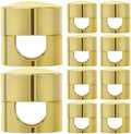 SmallCat 10 Sets Charger Holders for Cords, Gold Color Adjustable Cable Anchor Holders, Adhesive Metal Cord Clips, Cable Management Wire Organizers for Desk, Office, Nightstand by Unknown
