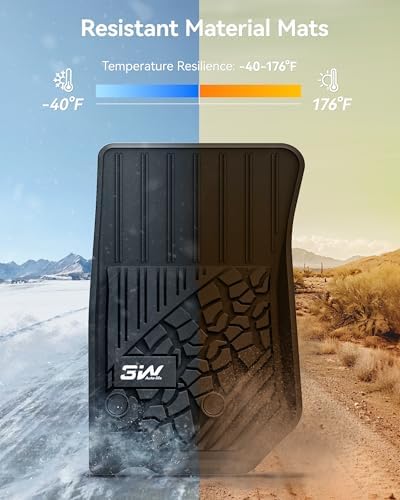 3W Floor Mats for Jeep Wrangler JK 2014-2018 Unlimited 4 Door (Non JL/4XE) - Image 4