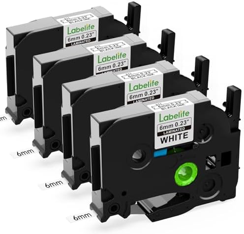 Replacement for Brother TZe-211 TZe211 6mm 0.23'' P Touch Label Maker Tape by Labelife