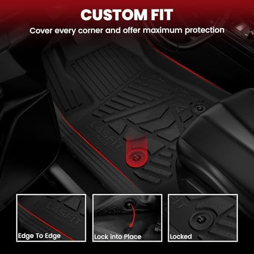 LASFIT Floor Mats for Toyota Tundra 2014-2021 (Only Fit Double Cab) - Image 2