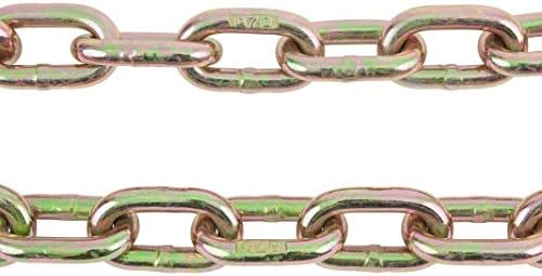 Mytee Products 4 Pcs G70 5/16" Chain & Easy Binder Kit - (2) 5/16"-3/8" Easy Ratcheting Chain Load Binder & (2) 5/16" x 20' G70 Transport Chain w/Grab Hooks - 4700 lbs WLL for Truck Trailer Tie Down - Image 4