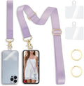 Yonlevres Phone Lanyard Crossbody Strap Wrist Neck Adjustable Women Lilac by Yonlevres