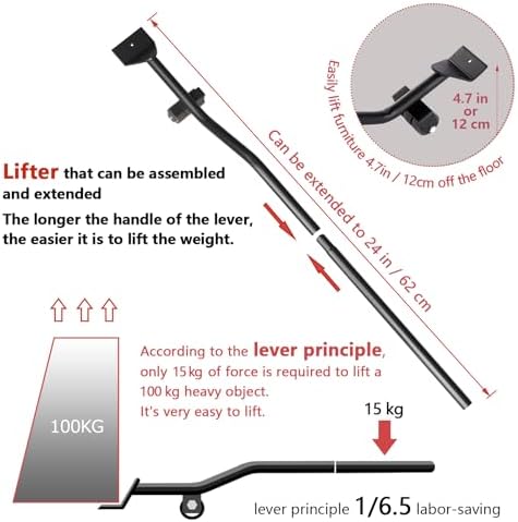 ONEON Furniture Mover with Wheels & Aux. Lifter-Connect Dolly - Image 2