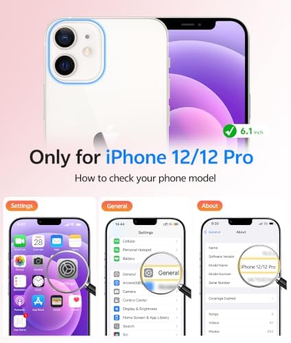 FNTCASE for iPhone 12 / 12 Pro Case, with Screen Protector, Fit for Magsafe - Image 2