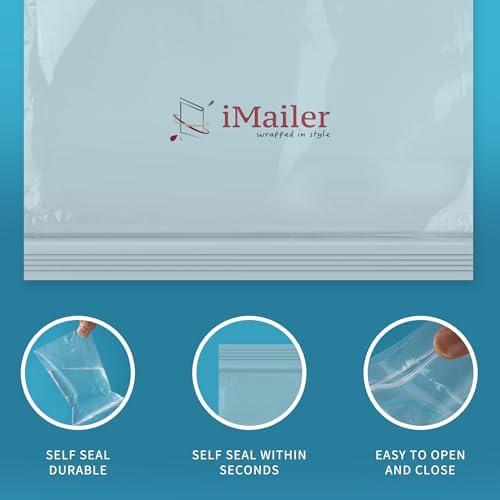 iMailer - 8" x 10", 9" x 12", 10" x 13", 11" x 14" (100 CT each)- 2 Mil Zip Bags - Image 5