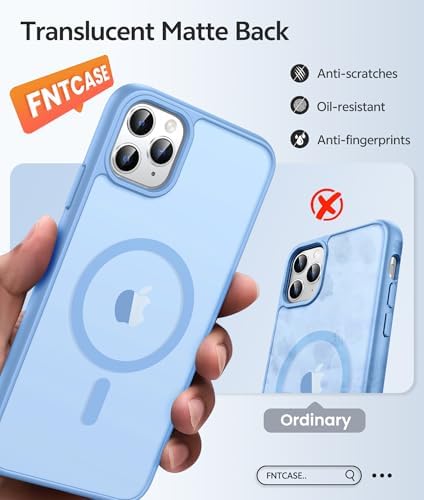 FNTCASE for iPhone 11 Pro Case, Fit for Magsafe, Translucent Matte Back - Image 6