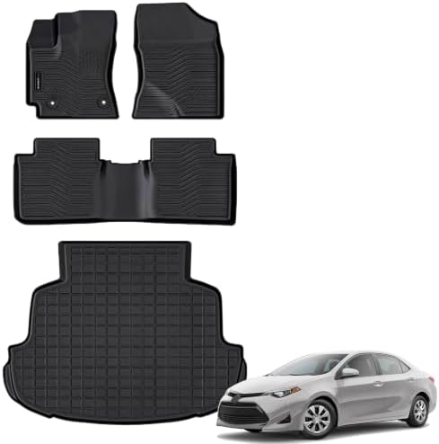 AUXKO All Weather Floor Mats Cargo Mat for Toyota Corolla Sedan 2014-2019 by AUXKO