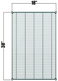 Green Epoxy Wire Shelf |Pack of 2 Shelves| for Storage in Humid Environments | Ideal for Restaurants, Stores, Businesses and Homes (Green Epoxy Wire Shelves, 18''W x 30''L) - Image 2