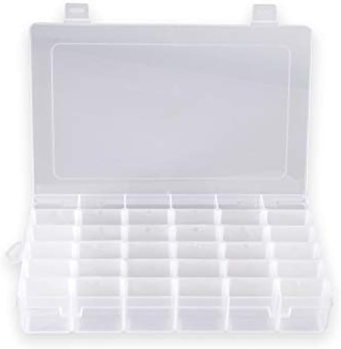 Plastic Organizer Container Box 36 Compartments Jewelry Storage Box by SympabasicSouffahouse