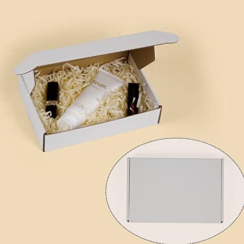 9x6x2 Inches Shipping Boxes Pack of 25, White Corrugated Cardboard Boxes for Small Bussiness - Image 4