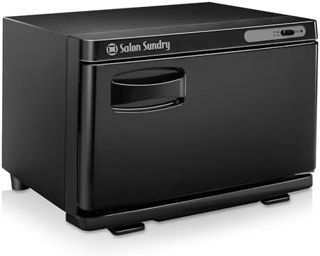 Salon Sundry Professional Hot Towel Warmer Cabinet - Facial Spa and Salon Equipment - Black by SalonSundry