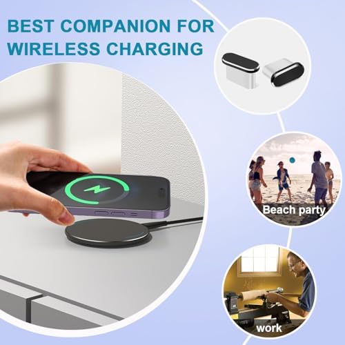 USB C Dust Plug,USB C Port Cover Type C Charging Port Plug Cover Speaker Dust Cover,Accessories for iPhone 18 Pro Max/ 17 Pro Max - Image 6