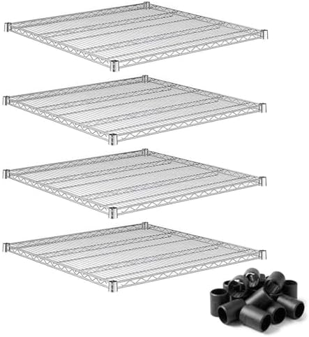 4-Pack 36" x 36" NSF Additional Wire Shelf for Shelving Units for Stock Rooms, Home, Hotel, Office by Zedfire
