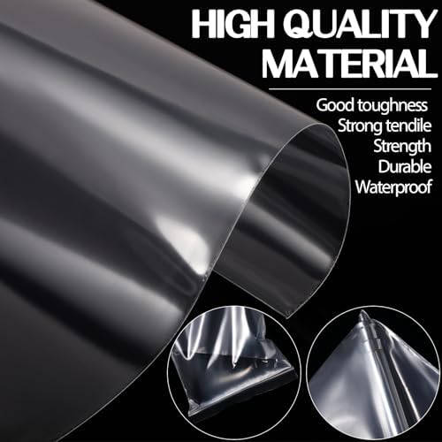 Zonon 100 Pcs Clear Reclosable Zipper Storage Bags Resealable Poly Bag, L - Image 4