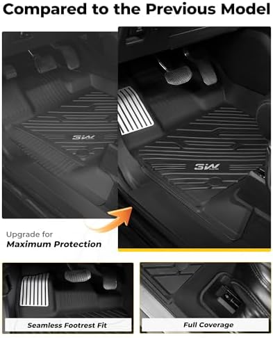 3W Floor Mats (with Metal Pedals) for Ford F-150 2015-2026 & F150 Lightning 2022-2025 SuperCrew - Image 4