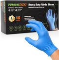 TREEGO Blue Nitrile Gloves, X-Large, 6 Mil Medical Exam Gloves, 100 Count by Treego