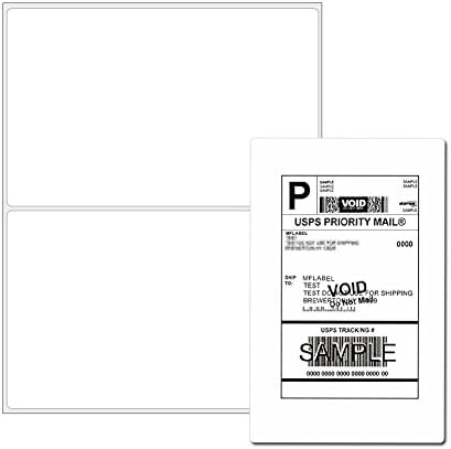 Half Sheet Laser & Inkjet - Rounded Corner Shipping Address Labels - 5-1/2" X 8-1/2" (6000 Labels) - Image 2