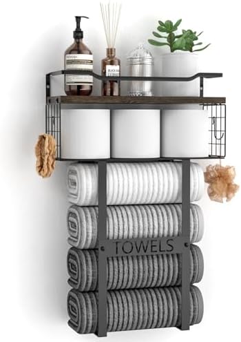 Aetyord Towel Racks for Bathroom Wall Mounted Towel Storage Organize by Aetyord