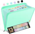 Sooez 13 Pocket Accordion File Organizer, Zipper Expanding File Folder A4 by Sooez