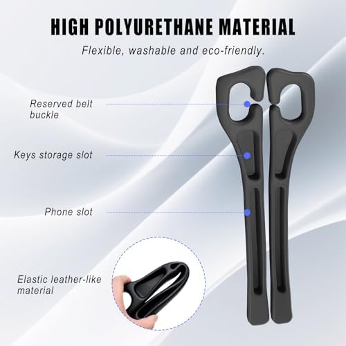 Car Seat Gap Filler Organizer 2 Pack, Anti-Drop Car Seat Gap Filler, Black - Image 3