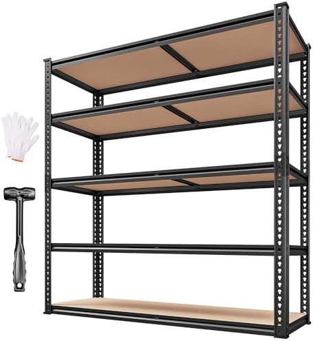 REIBII 40" W Storage Shelves,2500LBS Heavy Duty Garage Shelving for Basment by REIBII