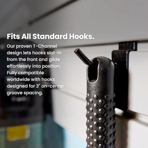 DLDIRECT Samples (White) - SlatWall Panel Garage Organizer: Heavy Duty Wall Mounted PVC Rack, Interlocking Slat Paneling for Garage Storage, SlatWall Board, Shelves System - Image 3