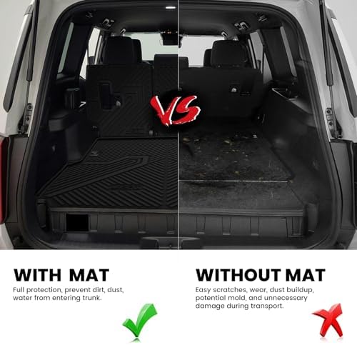 LASFIT Cargo Mats for Land Cruiser LC250 2024-2027 with Backrest Mat - Image 5