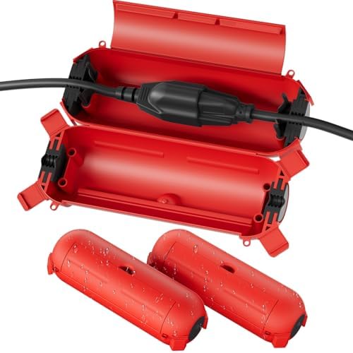 [3 Pack] Flemoon Outdoor Extension Cord Safety Cover with Waterproof Seal by FLEMOON