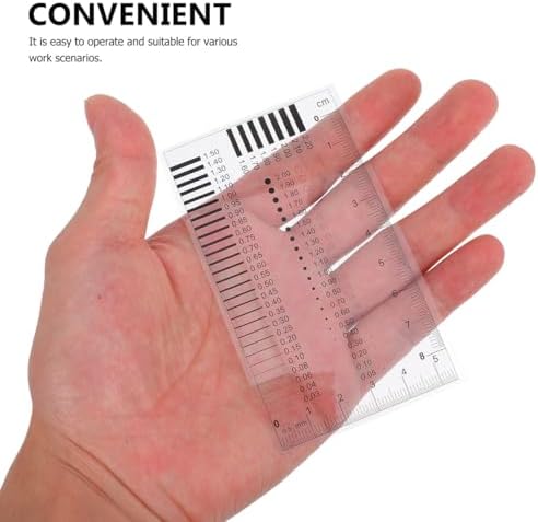 1Pc High-Precision Transparent Crack Width Gauge Scratch Spot Measurement Tool Gauge Ruler for Precise Inspection of Surface Defects - Image 4