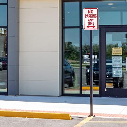 SmartSign 18 x 12 inch “No Parking Any Time” Metal Sign with Bidirectional Arrow, 120 mil Aluminum Composite (ACM), Engineer Grade Reflective Material, Red and White - Image 3