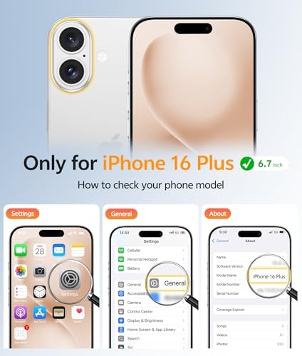 FNTCASE for iPhone 16 Plus Case, Fit for Magsafe, Screen Protector - Image 2