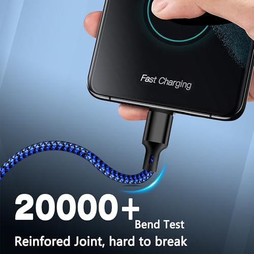 USB C to USB C Cable, 5 Pack 60W Type C Fast Charger Cord (Blackblue) - Image 3