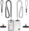 takyu Phone Lanyard, 2 Pack Adjustable CellPhone Lanyard Crossbody Neck Strap & 2 Pack Wrist Strap & 2 Pcs Metal Tether Tabs Compatible for iPhone Android Smartphones by Takyu