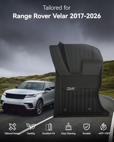 3W Floor Mats for 2017-2025 2026 Range Rover Land Rover Velar/Jaguar F-Pace - Image 2