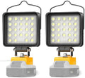 2 Pcs Cordless LED Work Light for Dewalt 20v Max Battery, 112W 11200LM Battery Light for Dewalt 20v Tools, Portable Outdoors Flood Lighting with USB & Type-C Charging Port, Low Voltage Protection by LANKA