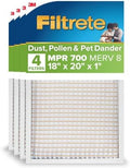 Filtrete 18x20x1 Air Filter, MERV 8, MPR 700, 4 HVAC Filters by Filtrete