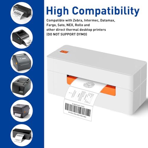 ESSENTIAL 4" x 2" Direct Thermal Labels,1" Core (750 Labels, 1 Roll) - Image 6
