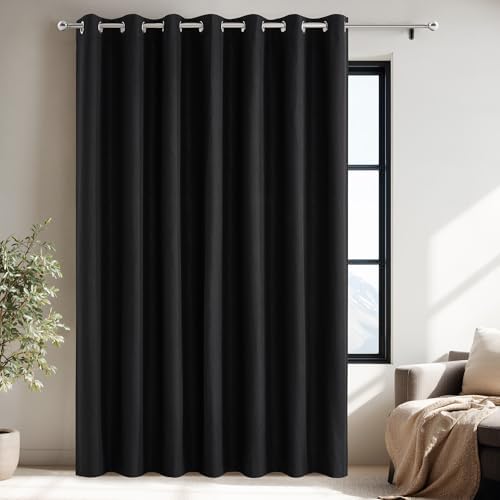 NICETOWN 100% Black Out Curtain for Patio Sliding Door, W100 x L96 in by NICETOWN