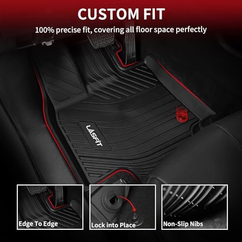 LASFIT Floor Mats for Toyota Grand Highlander 2024-2026 Fit 7/8 Seats - Image 3