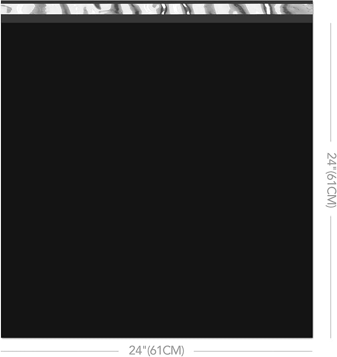 METRONIC Large Poly Mailers 24x24" 600PC Black, Strong Adhensive Shipping Bags - Image 2