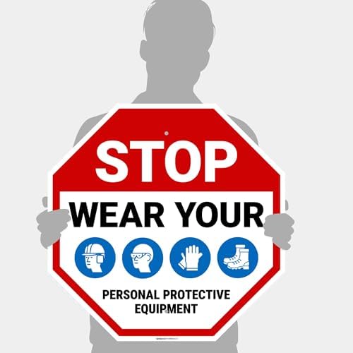 Stop Wear Your Personal Protective Equipment Sign, - Image 4