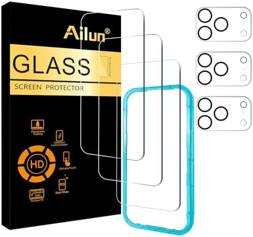 Ailun Screen Protector + Camera Lens Protector for iPhone 17 Pro, 3+3 Pack by Ailun
