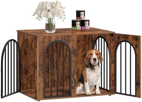 Hzuaneri 31.5'' Dog Crate Furniture,Dog Kennel Indoor for Small/Medium Dogs by Hzuaneri