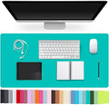 Leather Desk Pad Protector,Non-Slip Desk Pad(BrightGreen, 35.4" x 17") by CADONO
