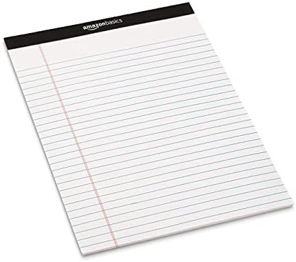 Amazon Basics Legal/Wide Ruled 8-1/2 by 11-3/4 Legal Pad, White, 600 Count (12 Pack of 50 Sheets) - Image 6