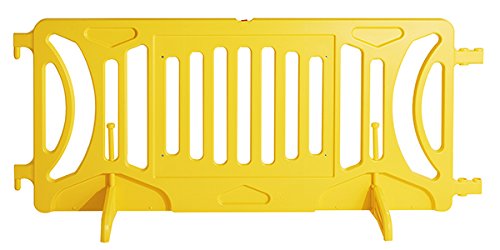 Billboard Barricade 42x96 Plastic Pedestrian Barricade- Yellow - Image 2